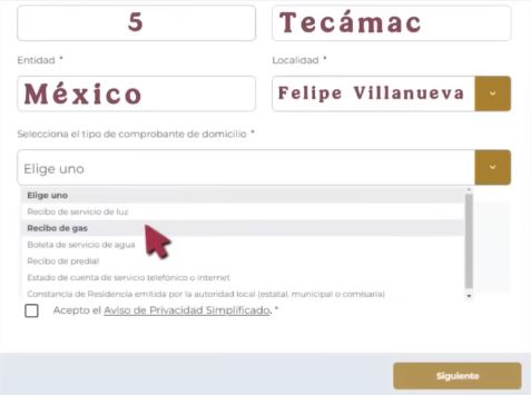 Choose any document to add as Address proof